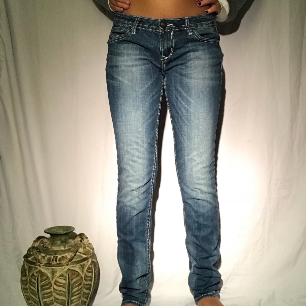 Straight leg jeans